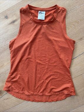 ZYIA Active USA Rust-Orange Racerback Tank Top
